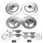 PowerStop K2877-26 - Power Stop 08-10 BMW 535i Front & Rear Z26 Street Warrior Brake Kit