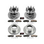 PowerStop K4032 - Power Stop 07-10 Ford F-350 Super Duty Front & Rear Z23 Evolution Brake Kit