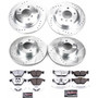 PowerStop K4104-26 - Power Stop 08-10 BMW 328i Front & Rear Z26 Street Warrior Brake Kit