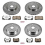 PowerStop K4490-26 - Power Stop 08-14 Subaru Impreza Front & Rear Z26 Street Warrior Brake Kit