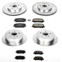 PowerStop K4530 - Power Stop 04-06 Lexus RX330 Front & Rear Z23 Evolution Sport Brake Kit