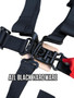 PRP Seats SB4.3 - 4.3 Harness 4 point Harness with 3 inch Belts Black