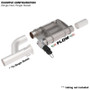 QTP 13300C - 3in Weld-On 304SS Screamer Muffler w/Bolt-On QTEC Electric Cutout