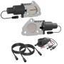 QTP QTEC50 - 2.5in Bolt-On QTEC Dual Electric Cutout Valves - Pair