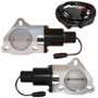 QTP QTEC60 - 3in Bolt-On QTEC Dual Electric Cutout Valves - Pair