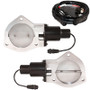 QTP QTEC80 - 4in Bolt-On QTEC Dual Electric Cutout Valves - Pair