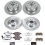 PowerStop K5749-26 - Power Stop 10-12 Audi A3 Front & Rear Z26 Street Warrior Brake Kit