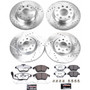PowerStop K5801-26 - Power Stop 10-12 Audi A3 Front & Rear Z26 Street Warrior Brake Kit