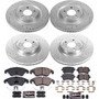 PowerStop K6141 - Power Stop 14-18 Audi A6 Front & Rear Z23 Evolution Sport Brake Kit
