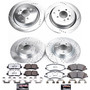 PowerStop K6227-36 - Z36 Truck and SUV Carbon-Fiber Ceramic Brake Pad and Drilled/Slotted Rotor Kit