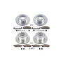PowerStop K6547-36 - Power Stop 2012 Ford F-350 Super Duty Front and Rear Z36 Truck & Tow Brake Kit
