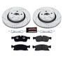 PowerStop K7133 - Power Stop 16-19 Jeep Grand Cherokee Front Z23 Evolution Sport Brake Kit