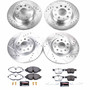 PowerStop K7502-26 - Power Stop 15-18 Audi A3 Front & Rear Z26 Street Warrior Brake Kit