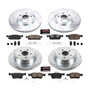 PowerStop K7419 - Power Stop 17-18 Lincoln Continental Front & Rear Z23 Evolution Sport Brake Kit