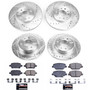 PowerStop K7557 - Power Stop 17-19 Buick LaCrosse Front & Rear Z23 Evolution Sport Brake Kit