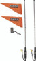 QuadBoss 609659 - Qb 4Ft Clear Dual Whip Rmte