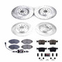 PowerStop K8168 - Power Stop 18-19 Volkswagen Tiguan Front & Rear Z23 Evolution Sport Brake Kit
