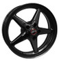 Race Star 92-745942B - 92 Drag Star 17x4.50 5x5.00bc 1.75bs Direct Drill Gloss Black Wheel