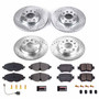 PowerStop K8363 - Power Stop 2019 Volkswagen Golf Front & Rear Z23 Evolution Sport Brake Kit