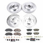 PowerStop K8460 - Power Stop 2018 Mitsubishi Eclipse Cross Front & Rear Z23 Evolution Sport Brake Kit
