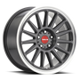 Raceline 315G-78010+40 - 315G Grip 17x8in / 4x100 BP / 40mm Offset / 72.6mm Bore - Gunmetal & Machined Wheel
