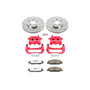 PowerStop KC1382-26 - Power Stop 05-10 Ford Mustang Front Z26 Street Warrior Brake Kit w/Calipers