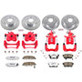 PowerStop KC1240A-26 - Power Stop 98-02 Honda Accord Front & Rear Z26 Street Warrior Brake Kit w/Calipers