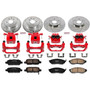 PowerStop KC114 - Power Stop 05-07 Infiniti G35 Front & Rear Z23 Evolution Sport Brake Kit w/Calipers