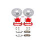 PowerStop KC1678-26 - Power Stop 01-02 Chrysler Sebring Front Z26 Street Warrior Brake Kit w/Calipers