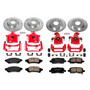 PowerStop KC1587A - Power Stop 2004 Pontiac Grand Prix Front & Rear Z23 Evolution Sport Brake Kit w/Calipers