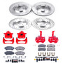 PowerStop KC1543F - Power Stop 01-03 Oldsmobile Aurora Front & Rear Z23 Evolution Sport Brake Kit w/Calipers