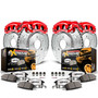 PowerStop KC1454-36 - Power Stop 06-09 Chevrolet Trailblazer Front & Rear Z36 Truck & Tow Kit w/Calipers
