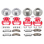 PowerStop KC1907-36 - Power Stop 99-00 Ford F-350 Super Duty Front and Rear Z36 Truck & Tow Kit w/Cals