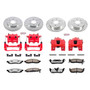 PowerStop KC212-36 - Power Stop 05-07 Nissan Titan Front and Rear Z36 Truck & Tow Kit w/Cals