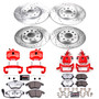 PowerStop KC2260B-26 - Power Stop 2009 Audi A3 Front & Rear Z26 Street Warrior Brake Kit w/Calipers