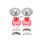 PowerStop KC2149-26 - Power Stop 99-04 Jeep Gr& Cherokee Front Z26 Street Kit w/Cals