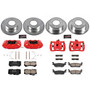 PowerStop KC2820 - Power Stop 06-10 Hummer H3 Front & Rear Z23 Evolution Sport Brake Kit w/Calipers