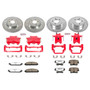 PowerStop KC2853-26 - Power Stop 05-11 Chrysler 300 Front & Rear Z26 Street Warrior Brake Kit w/Calipers