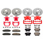 PowerStop KC2853A - Power Stop 12-19 Chrysler 300 Front & Rear Z23 Evolution Sport Brake Kit w/Calipers