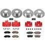 PowerStop KC2840B - Power Stop 10-12 Dodge Caliber Front & Rear Z23 Evolution Sport Brake Kit w/Calipers