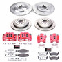 PowerStop KC4486-26 - Power Stop 03-11 Lincoln Town Car Front and Rear Z26 Street Kit w/Cals
