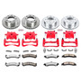 PowerStop KC4426-36 - Power Stop 03-05 GMC Yukon XL 2500 Front and Rear Z36 Truck & Tow Kit w/Cals