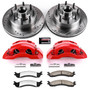 PowerStop KC5088A-36 - Power Stop 01-02 Ford E-350 Super Duty Front Z36 Truck & Tow Kit w/Cals