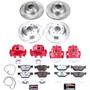 PowerStop KC5357-26 - Power Stop 2006 BMW 325xi Front & Rear Z26 Street Warrior Brake Kit w/Calipers