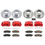 PowerStop KC5576 - Power Stop 2011 Ford F-350 Super Duty Front & Rear Z23 Evolution Kit w/Calipers