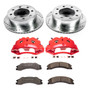 PowerStop KC5562-36 - Power Stop 11-19 Chevrolet Silverado 3500 HD Rear Z36 Truck & Tow Kit w/Cals