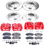 PowerStop KC5575 - Power Stop 10-11 Ford F-250 Super Duty Front & Rear Z23 Evolution Kit w/Cals