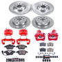 PowerStop KC5749 - Power Stop 10-12 Audi A3 Front & Rear Z23 Evolution Sport Brake Kit w/Calipers