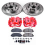 PowerStop KC5585 - Power Stop 07-08 Ford F-250 Super Duty Front Z23 Evolution Kit w/Cals