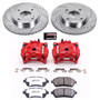 PowerStop KC5969-26 - Power Stop 11-19 Ford Fiesta Front Z26 Street Warrior Brake Kit w/Calipers